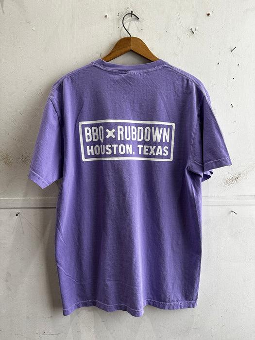 BBQ Rubdown Logo Pocket Tee - Violet