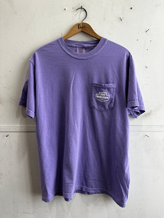 BBQ Rubdown Logo Pocket Tee - Violet