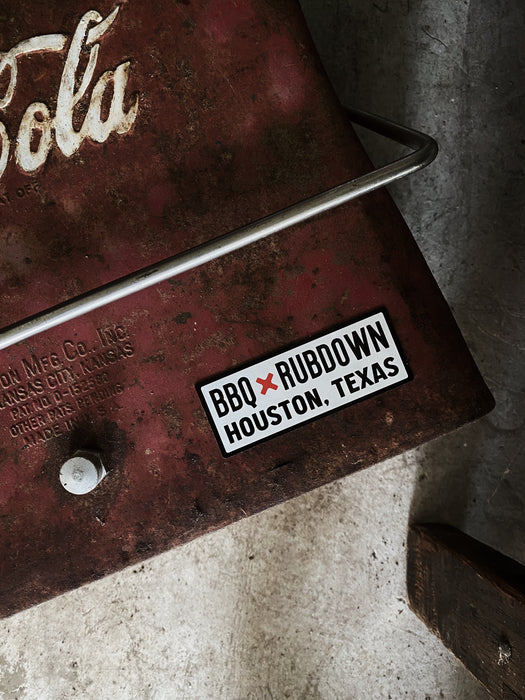 BBQ Rubdown Banner Logo Magnet